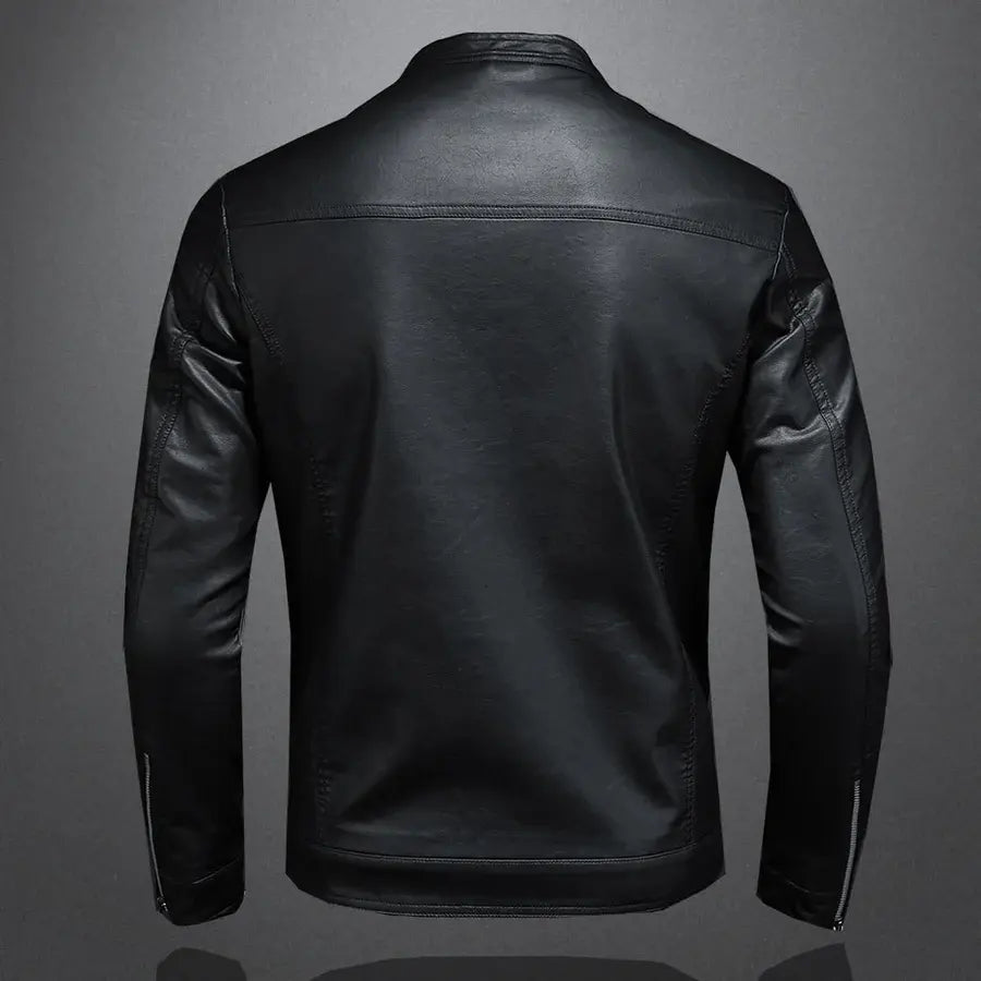 Jaqueta Masculina de Couro Romenzi Classic RZ117 - couro genuíno, design exclusivo, conforto, resistência e durabilidade premium.
