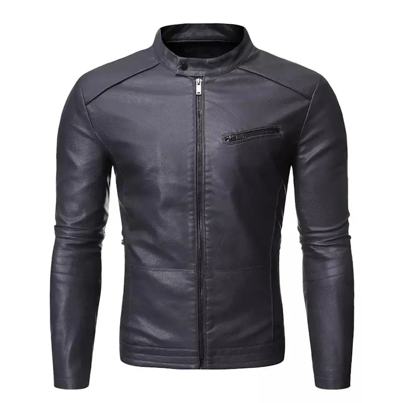 Jaqueta Masculina de Couro Romenzi RZ120 com design contemporâneo, conforto e durabilidade
