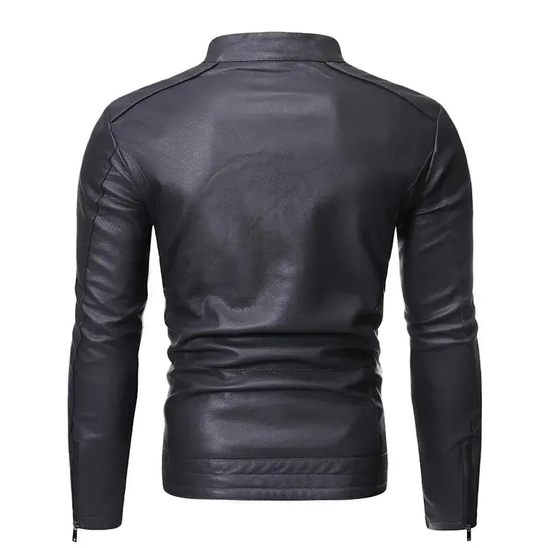 Jaqueta Masculina de Couro Romenzi RZ120 com design contemporâneo, conforto e durabilidade