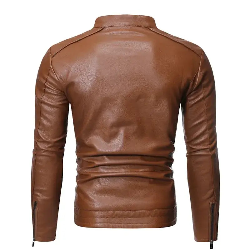 Jaqueta Masculina de Couro Romenzi RZ120 com design contemporâneo, conforto e durabilidade