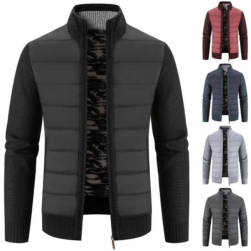 Jaqueta Masculina Forrada de Lã Romenzi RZ186 com isolamento térmico, design resistente e estilo sofisticado.