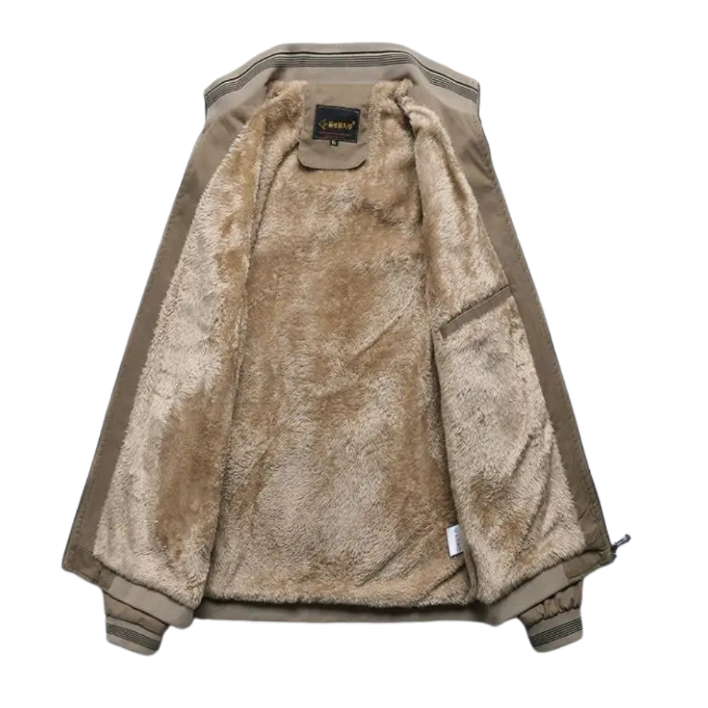 Jaqueta Masculina Forrada JP Romenzi RZ215 com design sofisticado, forro confortável e resistência, perfeita para destacar autenticidade e praticidade.