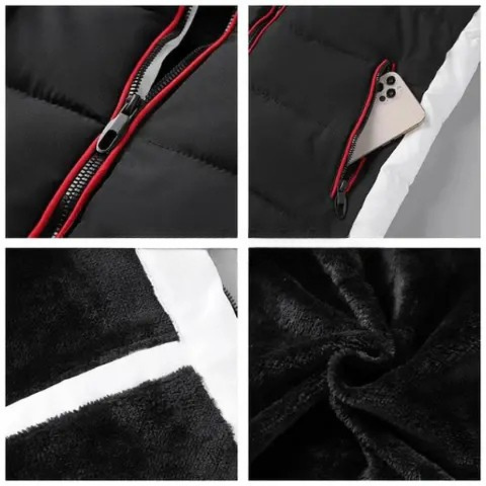 Jaqueta Masculina Forrada Nevasca Romenzi RZ197 confortável, resistente e perfeita para proteger contra o frio com estilo.