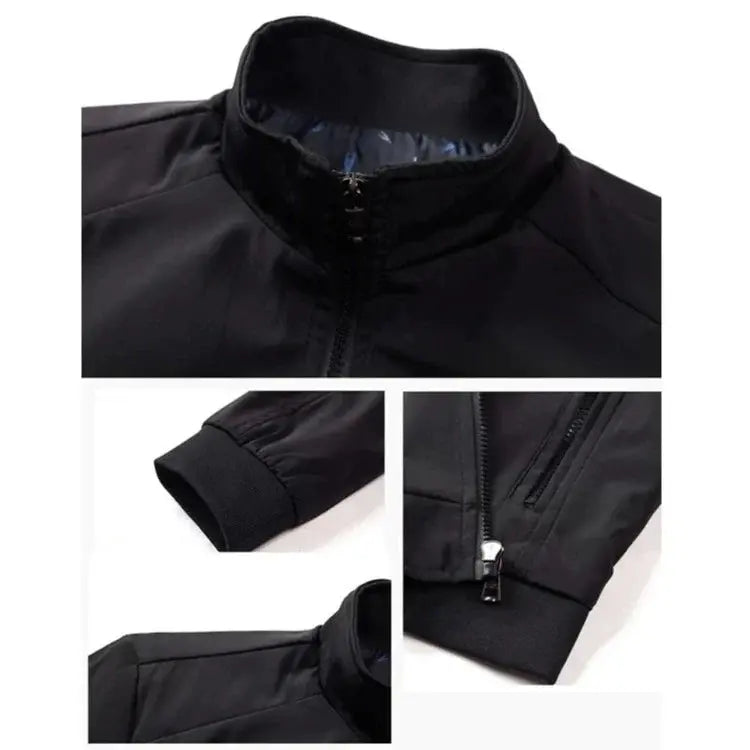 Jaqueta Masculina Germany Romenzi RZ171 com design moderno, proteção térmica e tecido resistente, ideal para o homem elegante e versátil.