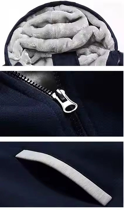 Jaqueta Masculina Plush Romenzi RZ195 com forro macio, ajuste confortável, resistente a abrasões, ideal para estilo e proteção no frio.