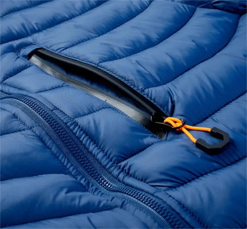 Jaqueta Puffer Masculina IceWear Romenzi RZ164 com capuz removível, design moderno e proteção térmica.