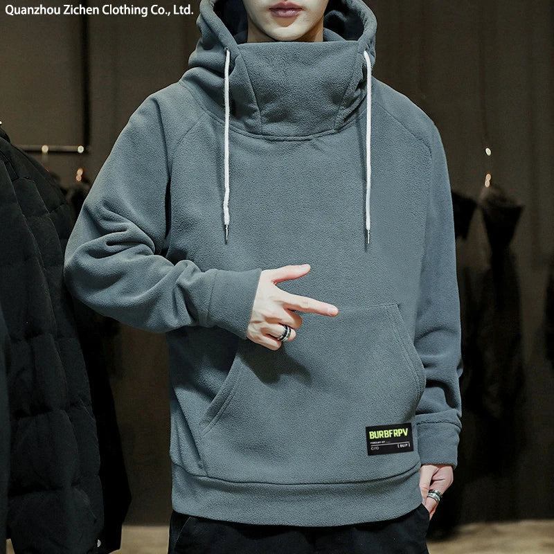 Moletom Masculino Canguru Gola Alta Romenzi RZ105 com capuz bolso canguru e gola alta que oferece estilo conforto e proteção nos dias frios