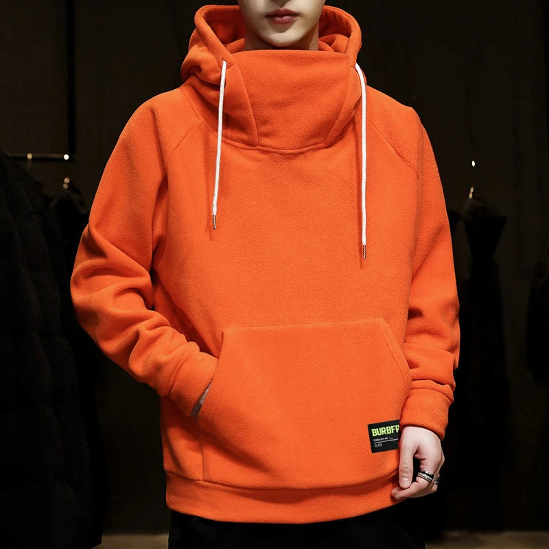 Moletom Masculino Canguru Gola Alta Romenzi RZ105 com capuz bolso canguru e gola alta que oferece estilo conforto e proteção nos dias frios