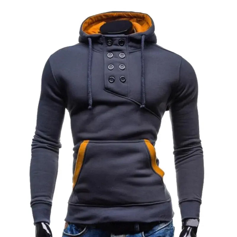 Moletom Masculino com Capuz Adaga Romenzi RZ109 com padrão exclusivo gola alta e capuz que combina estilo conforto e proteção para os dias frios