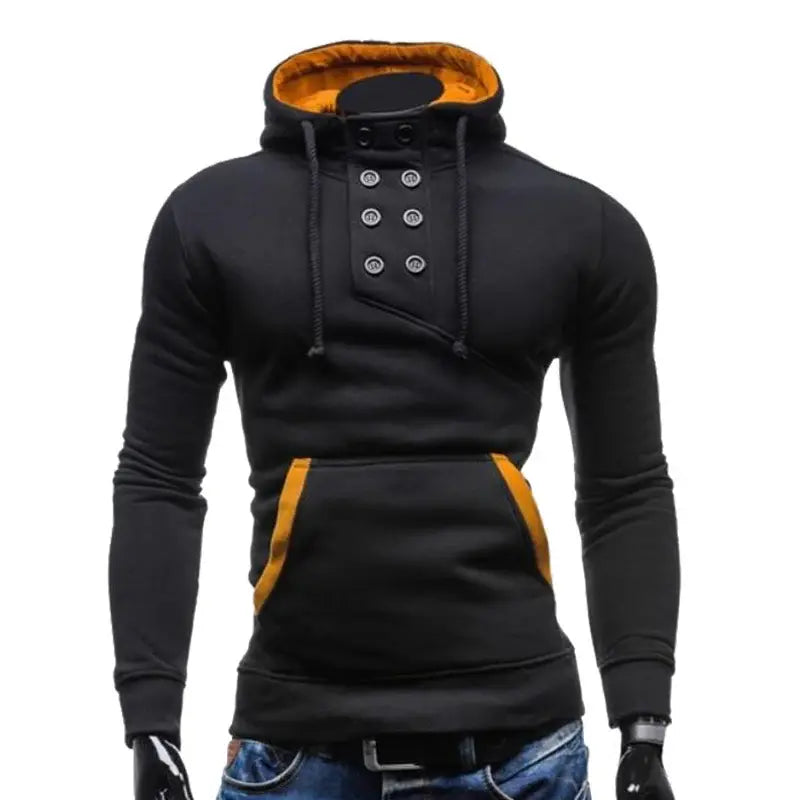 Moletom Masculino com Capuz Adaga Romenzi RZ109 com padrão exclusivo gola alta e capuz que combina estilo conforto e proteção para os dias frios