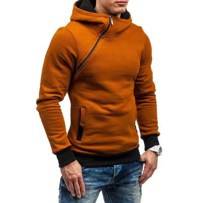 Moletom Masculino Fechado com Capuz Romenzi RZ113 com design moderno bolsos capuz e tecido premium que combina conforto proteção e praticidade