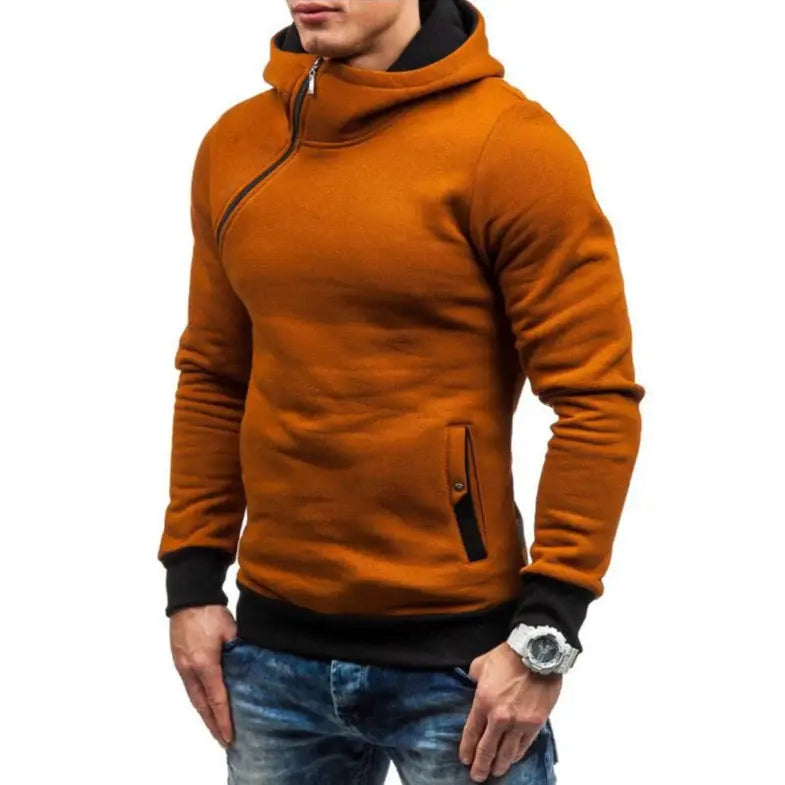 Moletom Masculino Fechado com Capuz Romenzi RZ113 com design moderno bolsos capuz e tecido premium que combina conforto proteção e praticidade