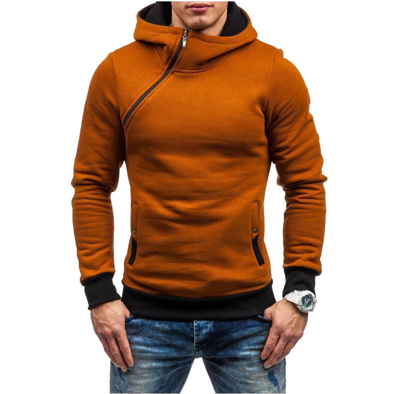 Moletom Masculino Fechado com Capuz Romenzi RZ113 com design moderno bolsos capuz e tecido premium que combina conforto proteção e praticidade
