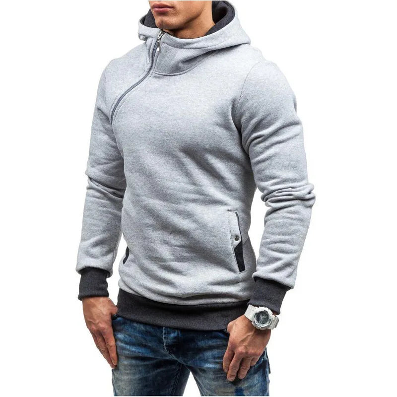 Moletom Masculino Fechado com Capuz Romenzi RZ113 com design moderno bolsos capuz e tecido premium que combina conforto proteção e praticidade