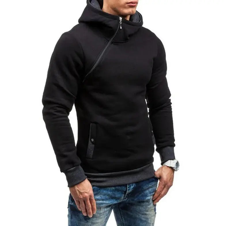 Moletom Masculino Fechado com Capuz Romenzi RZ113 com design moderno bolsos capuz e tecido premium que combina conforto proteção e praticidade