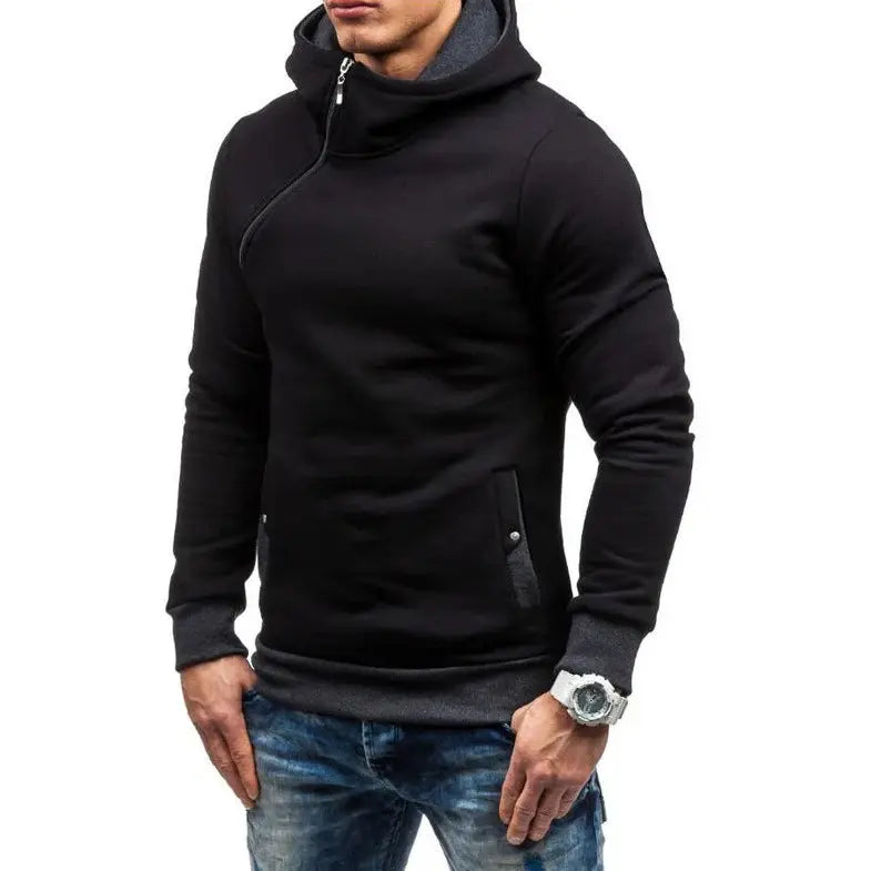 Moletom Masculino Fechado com Capuz Romenzi RZ113 com design moderno bolsos capuz e tecido premium que combina conforto proteção e praticidade