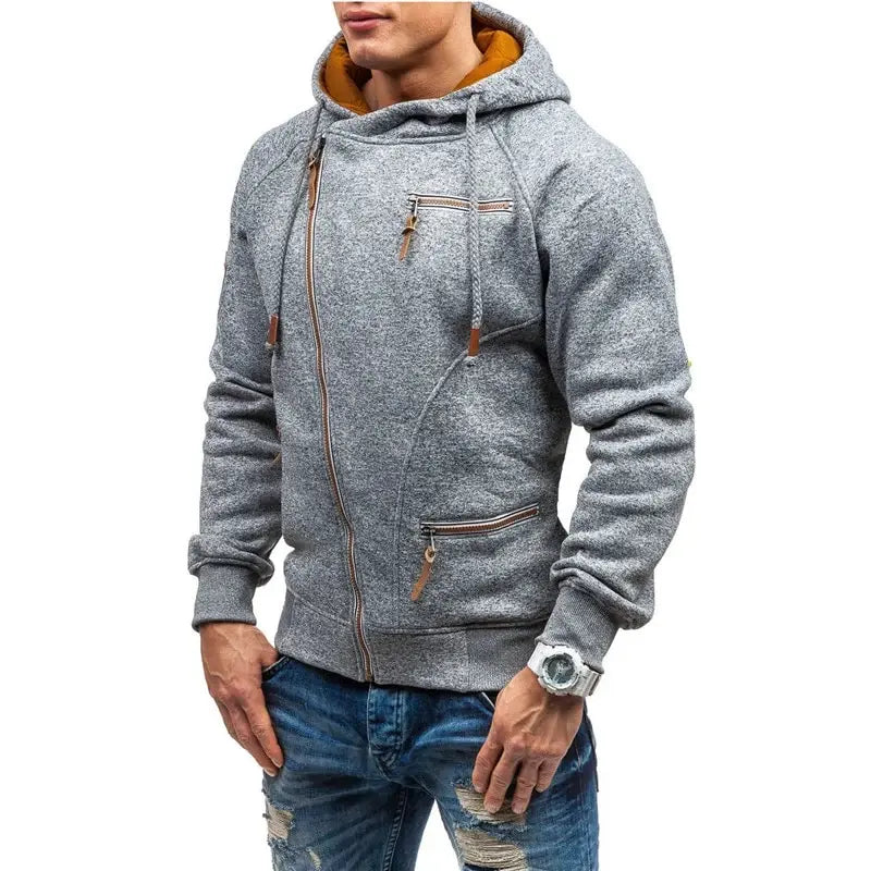 Moletom Masculino com Zíper Romenzi Daft RZ115 - design premium, tecido durável, capuz prático e conforto excepcional.