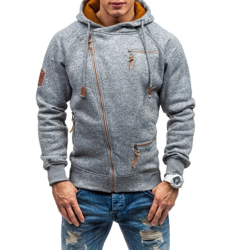Moletom Masculino com Zíper Romenzi Daft RZ115 - design premium, tecido durável, capuz prático e conforto excepcional.