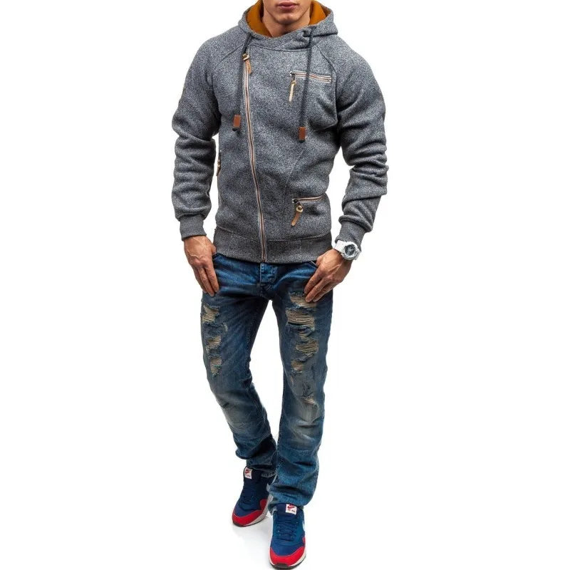 Moletom Masculino com Zíper Romenzi Daft RZ115 - design premium, tecido durável, capuz prático e conforto excepcional.