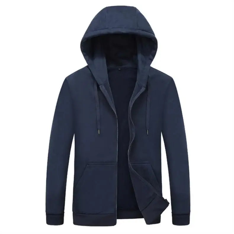 Moletom Masculino com Zíper Romenzi RZ114 com design moderno capuz e material premium que combina estilo casual e proteção contra o frio