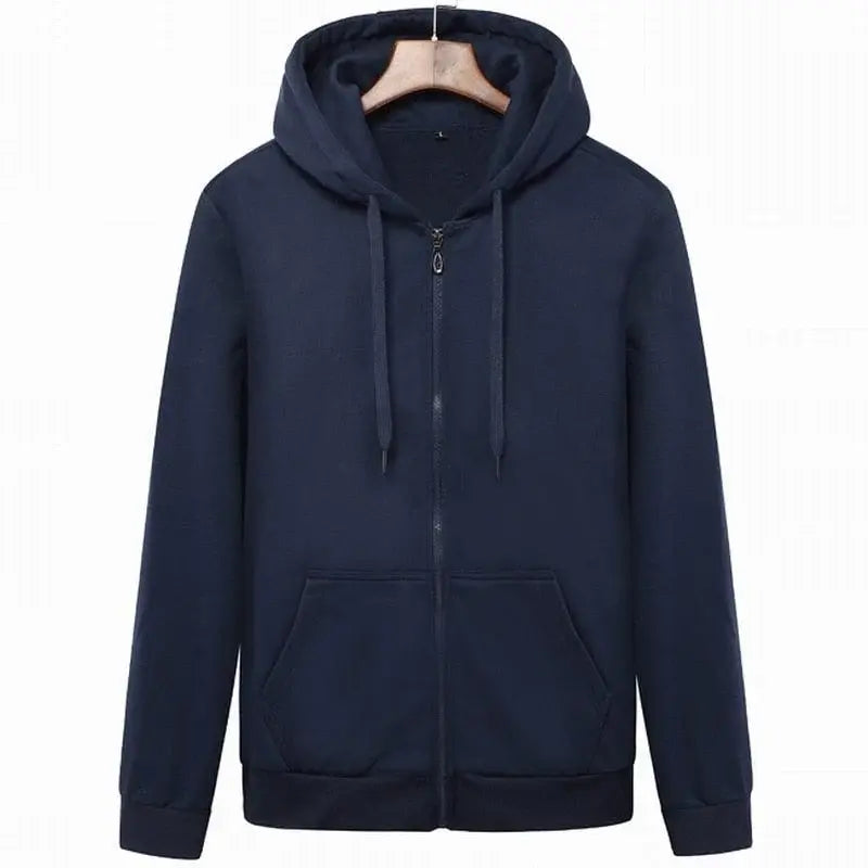 Moletom Masculino com Zíper Romenzi RZ114 com design moderno capuz e material premium que combina estilo casual e proteção contra o frio