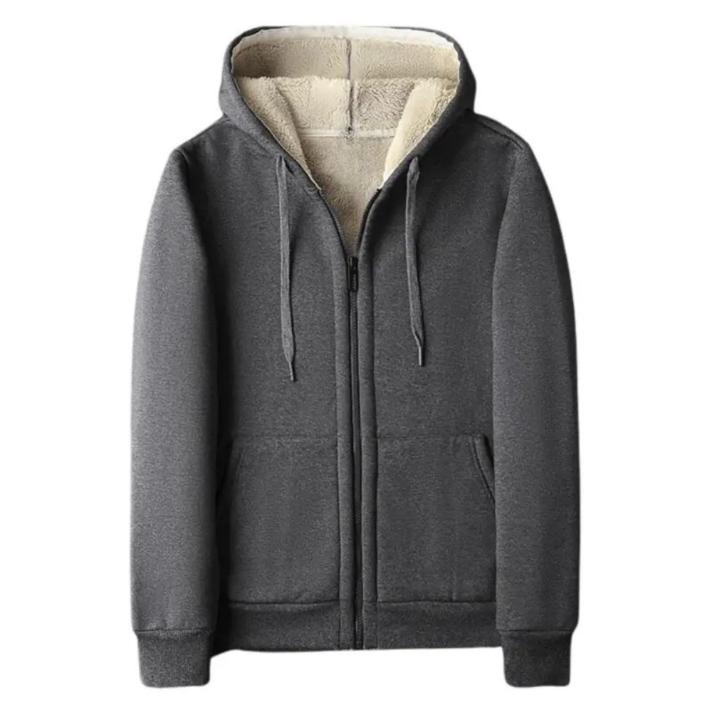 Moletom Masculino de Lã com Capuz Romenzi RZ102 com design clássico material premium e capuz para conforto e proteção nos dias mais frios