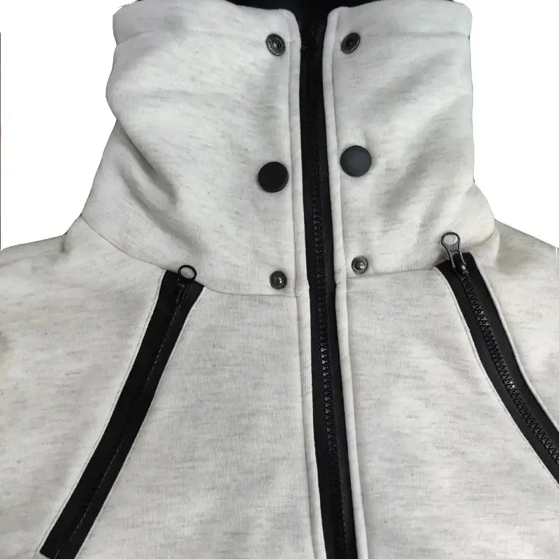 Moletom Masculino Gola Alta com Capuz Romenzi RZ111 com design contemporâneo gola alta capuz e material premium que combina estilo conforto e funcionalidade