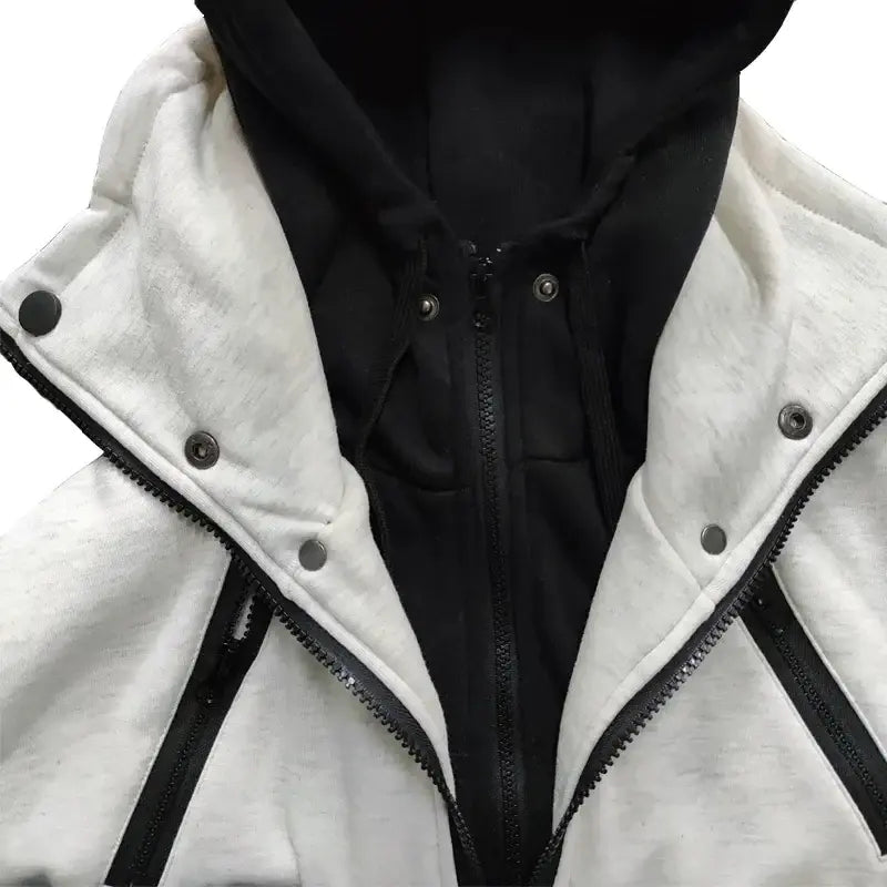 Moletom Masculino Gola Alta com Capuz Romenzi RZ111 com design contemporâneo gola alta capuz e material premium que combina estilo conforto e funcionalidade