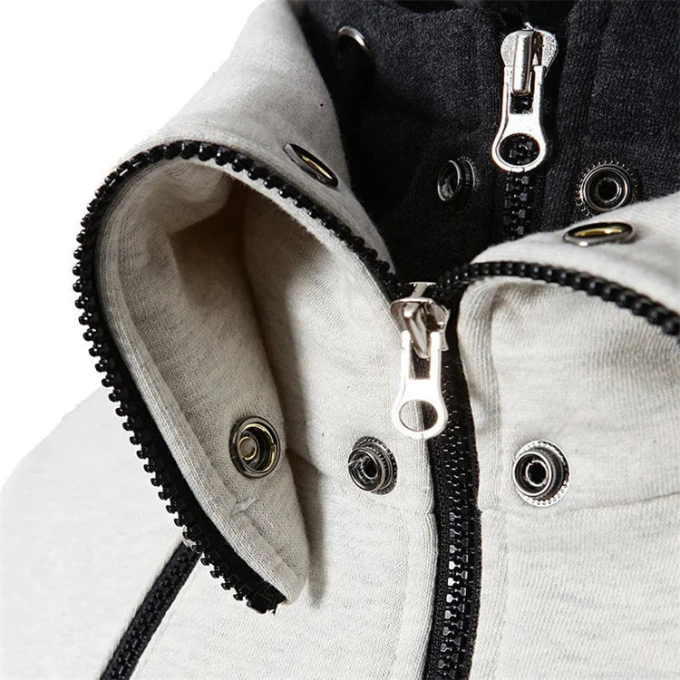Moletom Masculino Gola Alta com Capuz Romenzi RZ111 com design contemporâneo gola alta capuz e material premium que combina estilo conforto e funcionalidade