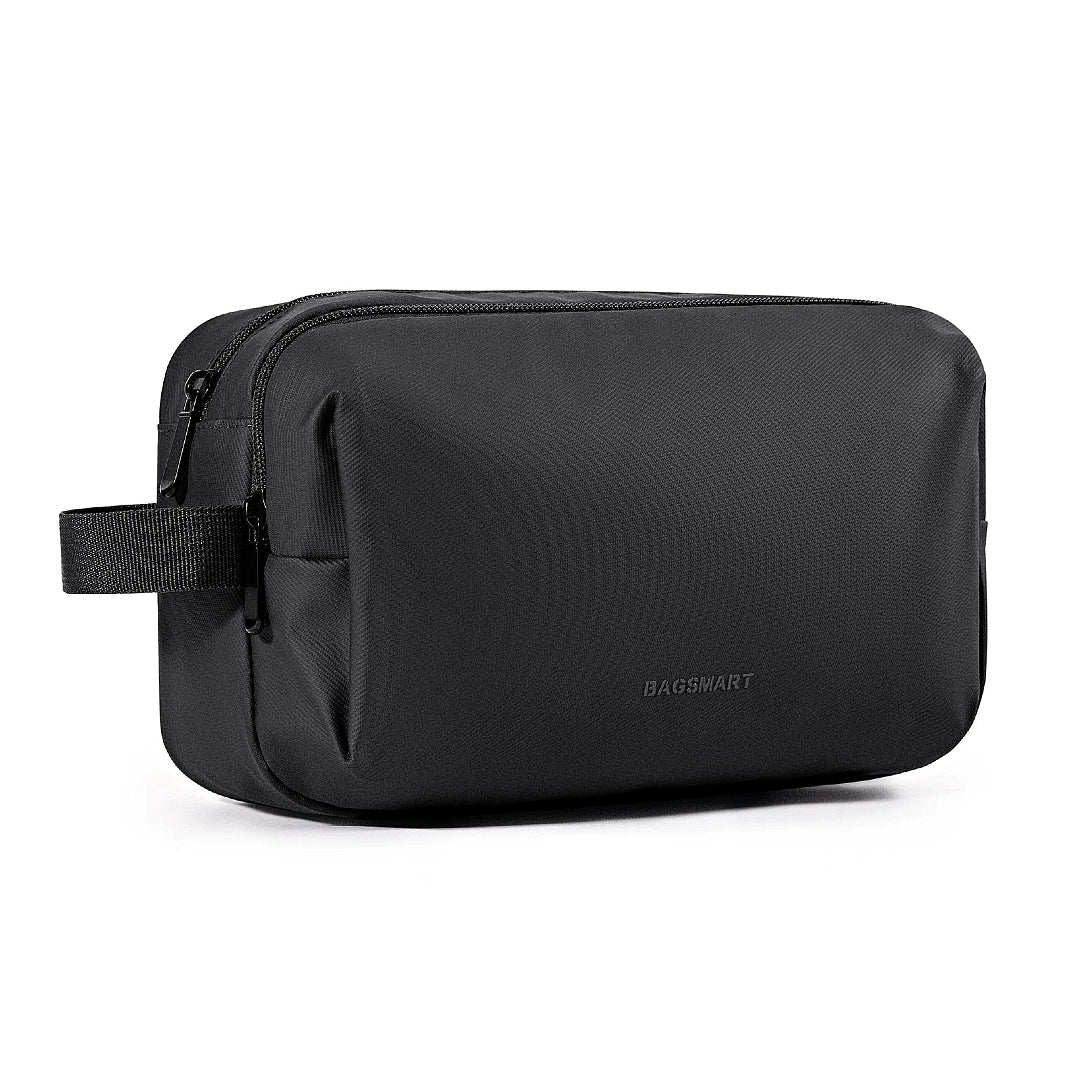 Nécessaire Bagsmart Romenzi Murphy RZ676 em destaque, modelo sofisticado disponível em azul, preto e cinza que oferece organização, estilo e praticidade.