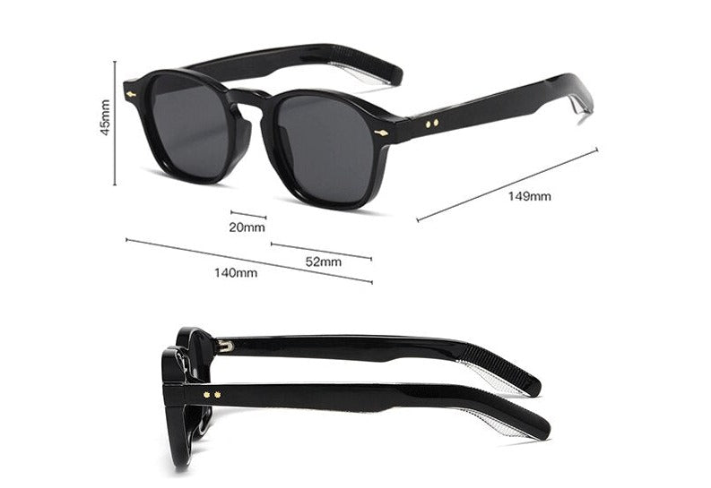 Óculos de Sol Romenzi Mykonos RZ691 em detalhe, modelo sofisticado inspirado na Grécia com lentes de proteção UV que oferecem conforto, durabilidade e estilo.