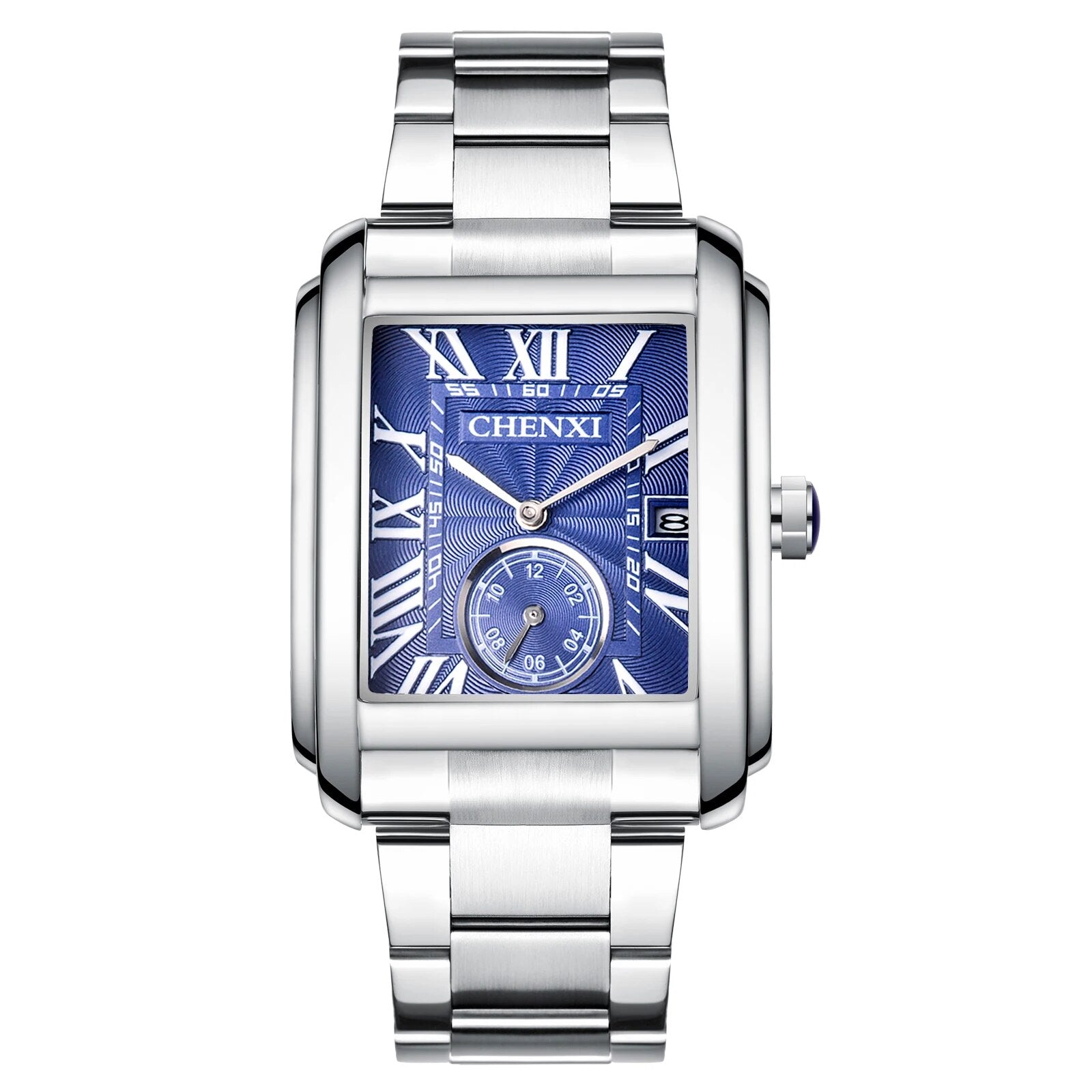 Relógio Masculino Romenzi Retro RZ721 com pulseira em aço inoxidável, mostrador em vidro safira e design vintage que une sofisticação, estilo e conforto.