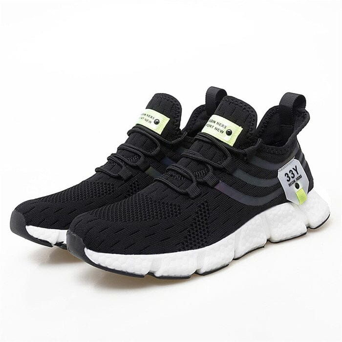Tênis Esportivo Run Pro Romenzi RZ441 com malha mesh, palmilha TPR anatômica e solado emborrachado para máximo conforto e impacto reduzido.