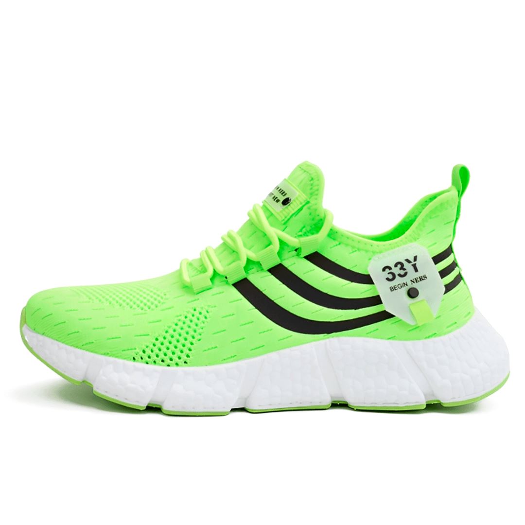 Tênis Esportivo Run Pro Romenzi RZ441 com malha mesh, palmilha TPR anatômica e solado emborrachado para máximo conforto e impacto reduzido.