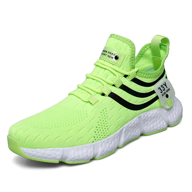 Tênis Esportivo Run Pro Romenzi RZ441 com malha mesh, palmilha TPR anatômica e solado emborrachado para máximo conforto e impacto reduzido.