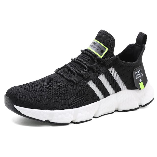 Tênis Esportivo Run Romenzi RZ440 com malha mesh, palmilha anatômica e solado emborrachado para conforto, leveza e segurança em qualquer ocasião.