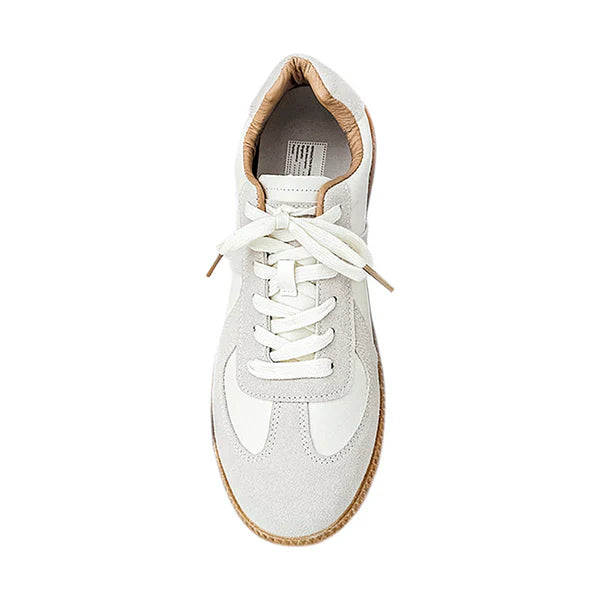 Tênis Masculino Romenzi RZ414 branco em couro premium com amortecimento Zoom em Gel, ideal para conforto e estilo em ocasiões casuais e sociais.