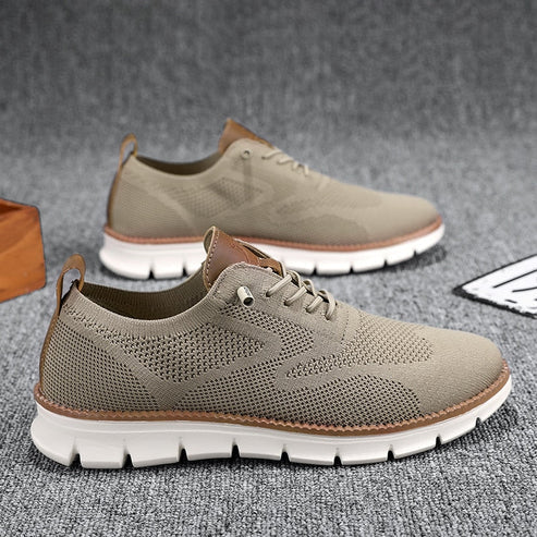 Tênis Masculino Romenzi RZ382 disponível nas cores branco, preto e caqui, com design minimalista, palmilha macia e sola segura para uso diário versátil.