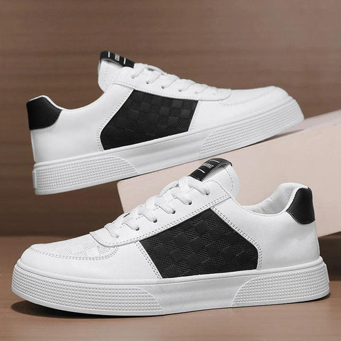 Tênis Masculino Romenzi RZ418 em poliuretano com cadarço ajustável, sola aderente e palmilha macia em EVA para visuais casuais com sofisticação.