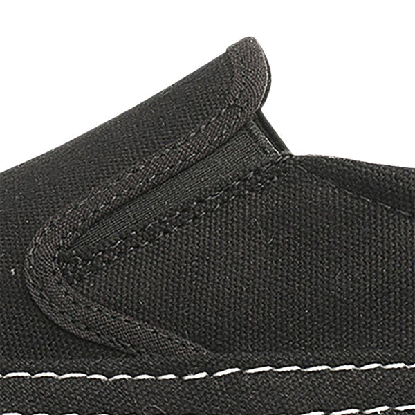 Tênis masculino Romenzi RZ430 na versão slip on, exibido em verde musgo, com design moderno, palmilha em PU e fechamento sem cadarço.