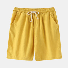 Bermuda de Linho Masculina Romenzi RZ501 feita em linho de alta qualidade, leve e respirável, com caimento clássico e elegante para estilo sofisticado.