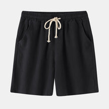 Bermuda de Linho Masculina Romenzi RZ501 feita em linho de alta qualidade, leve e respirável, com caimento clássico e elegante para estilo sofisticado.