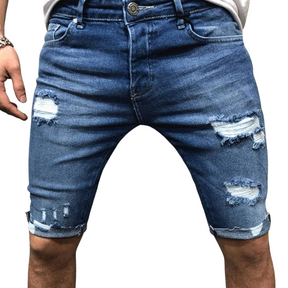 Bermuda Jeans Masculina Phelipo Romenzi RZ508 feita em jeans premium, design moderno e caimento impecável, unindo conforto, estilo e versatilidade.