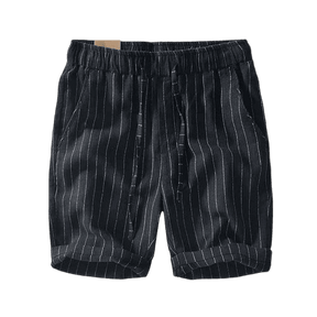 Bermuda Linho Masculina Romenzi Firenze RZ496: elegância clássica e design casual, ideal para climas quentes. Conforto e leveza com tecido natural.