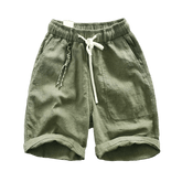 Bermuda Linho Masculina Romenzi Malta RZ498: sofisticação e leveza para dias quentes. Confeccionada em linho premium, oferece caimento impecável e conforto.