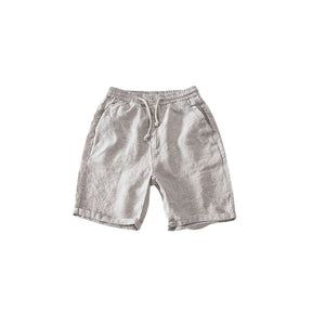 Bermuda Linho Masculina Romenzi Phuket RZ499 feita em tecido leve e arejado, ideal para dias ensolarados, com caimento sofisticado e elegante.