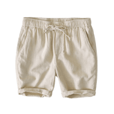 Bermuda Linho Masculina Romenzi Verano RZ500 feita em linho leve, com caimento sofisticado, ideal para frescor, conforto e estilo em diversas ocasiões.