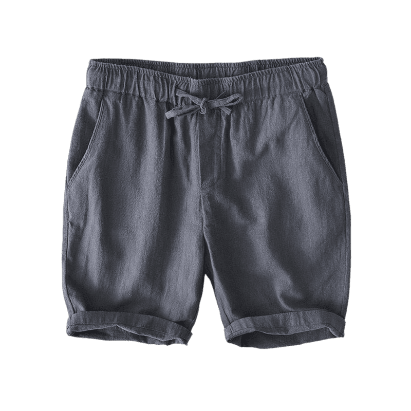 Bermuda Linho Masculina Romenzi Verano RZ500 feita em linho leve, com caimento sofisticado, ideal para frescor, conforto e estilo em diversas ocasiões.
