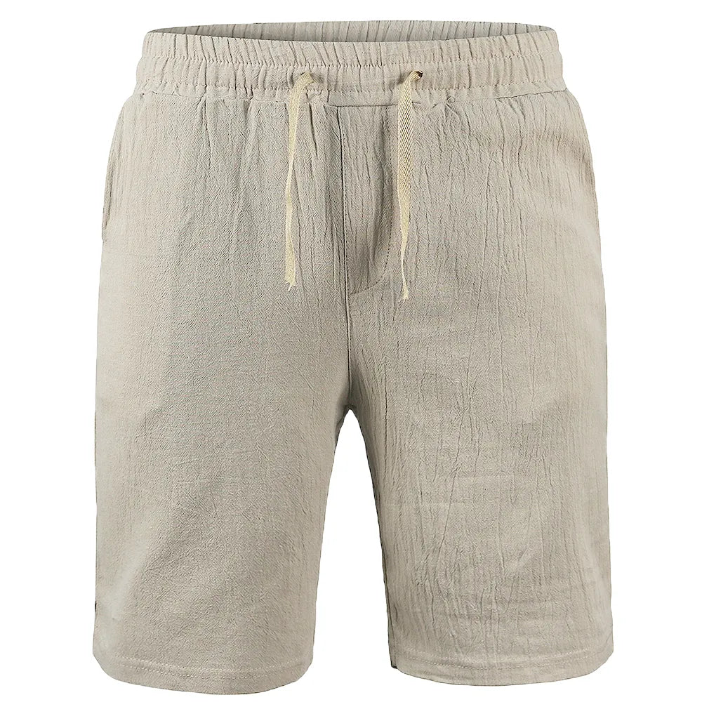 Bermuda Masculina Elegance Romenzi RZ526 feita em algodão e linho, leve e arejada, com caimento sofisticado e moderno que une conforto e estilo.