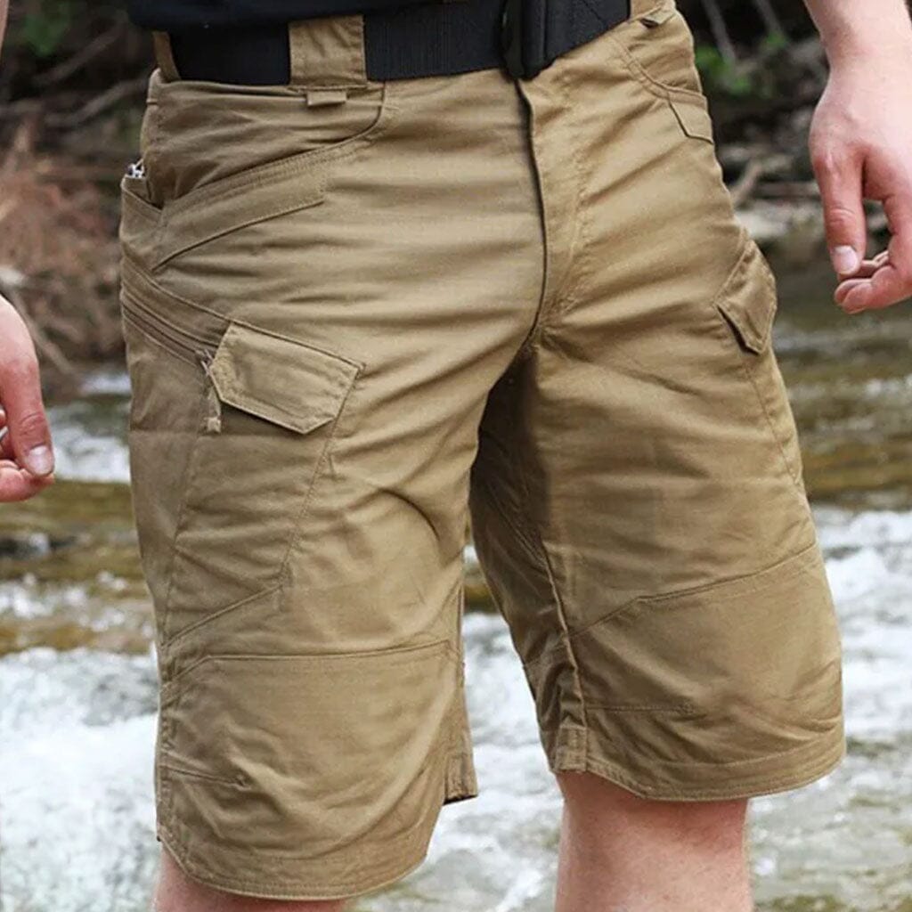 Bermuda Masculina Tática e Impermeável Romenzi RZ524 feita em brim premium, com caimento moderno, proteção contra água e design funcional com bolsos.